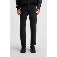 HUGO Tapered-fit-Jeans Brody mit Stone-washed-Finish