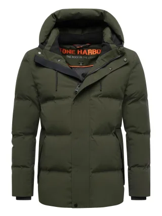 Stone Harbour Herren Winterjacke Taviaan mit Fleecekapuze & winddichtem Design