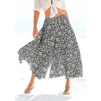 LASCANA Hosenrock mit weitem Bein Alloverdruck, Culotte, weites Bein, luftige Sommerhose, Schlupfhose