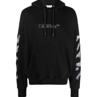 Off-white Diags Bit Book Skate Hoodie Schwarz