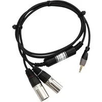 Pronomic Audio Noise Eliminator Kabel Klinke/XLR - Entstörkabel Audio-Kabel, XLR Stecker, Klinkenstecker 3,5 mm Stereo (150 cm), Ein- und Ausgang unsymmetrisch