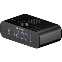 Denver Electronics Radiowecker DAB+ Digitalradio Bluetooth 5.0 Wecker USB-C Ladeport Dual-Alarm LED DAB+, Bluetooth 5.0, USB-C Ladeport, Dual-Alarm, 3.5" LED-Display