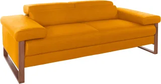 W.SCHILLIG 2-Sitzer "finn" German Design Award 2016, Fußgestell Nussbaum natur, Breite 210 cm