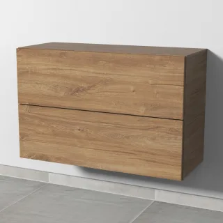 Sanipa 4balance Anbauschrank mit 2 Auszügen, Eiche-Kansas, DL10959 DL10959