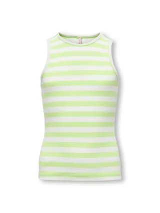 KIDS ONLY - KOGKENYA RIB STRIPE TANK TOP JRS Paradise Green - Gr. - 158/164