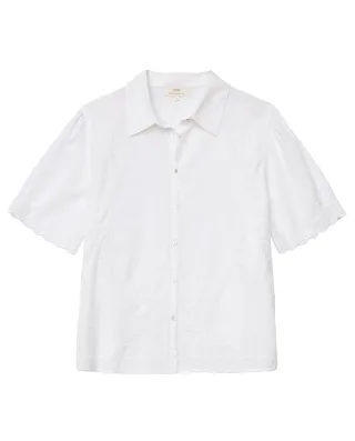 yerse - Bluse mit Halbarm weiß - Gr. - L