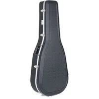 FAME Gitarrentasche (ABS Deluxe Case Westerngitarre Hartschalenkoffer Wetterfest Abschließbar Plüsch-Innenfutter Zubehörfach Schutz für Dreadnought und Grand Auditorium Modelle, Gitarrenkoffer und Gitarrentaschen, Gitarrenkoffer Westerngitarre), West