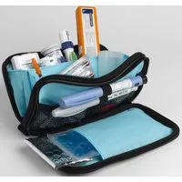 omeo Aufbewahrungstasche Diabetikertasche aus schwarzem Nylon