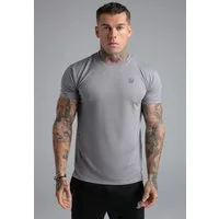 Siksilk T-Shirt SikSilk Herren Grau Muscle Fit T-Shirt