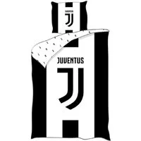 Juventus Turin Bettwäsche -Set 140x200 cm + 65x65 cm 100% Baumwolle für Fußballfans