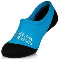 Aqua Speed Strandsocken Kinder 34/35 – Wärmend & flexibel für kleine Füße Wasserschuh (Aqua-Wassersocken mit Grip-Sohle – stabil & schnelltrocknend, Neopren Wassersocken Schwimmaccessoires) Neopren-Socken in Blau – Rutschfest & elastisch
