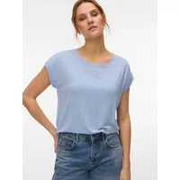 Vero Moda T-Shirt VMAVA PLAIN SS TOP JRS NOOS Materialmix, regular fit