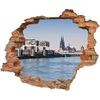 WallSpirit Wandtattoo Wanddurchbruch "Köln", Selbstklebend, rückstandslos abziehbar
