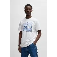 BOSS ORANGE T-Shirt Te Dunetrace mit großem Fotodruck