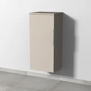 Sanipa 3way Mittelschrank mit 1 Tür, Kaschmir-Matt, UP1221U UP1221U