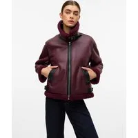 Vero Moda Kurzjacke VMVIRGINIA SHORT JACKET BOO farblich abgesetzte Details