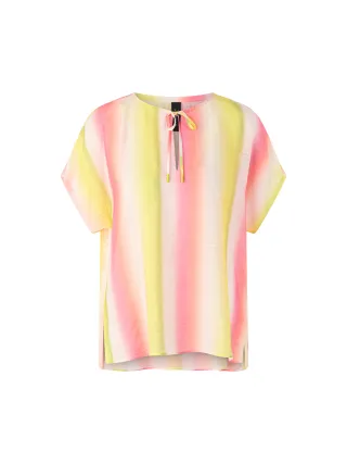 Marc Cain Sports - Blusenshirt mit Streifenverlauf pink lemonade - Gr. - 44