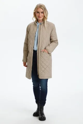Überbekleidung Lockere Passform beige