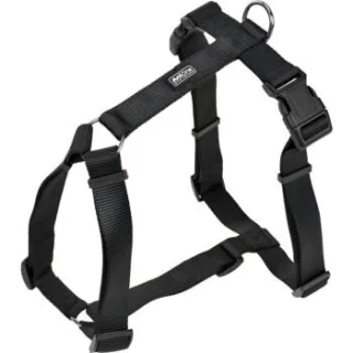 AniOne H-Geschirr Classic Nylon schwarz XL