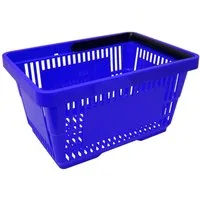 GERSO Einkaufskorb Einkaufskorb aus Kunststoff Plastik mit Henkel 20 Liter 40cm stapelbar, 21 l