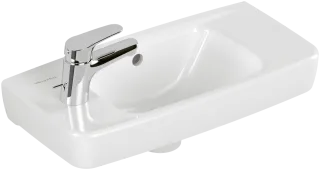 Villeroy & Boch Handwaschbecken Newo 43935R 500x240mm Eckig mit Überlauf Weiss Alpin 43935R01