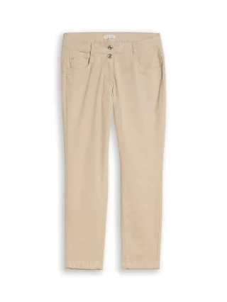 Tom Tailor - Tapered Relaxed Cordhose Gravel Beige - Gr. - 28