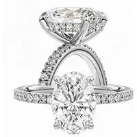 Jumpeak Diamantring Diamantring mit 1ct/2ct/3 ct, Damenring aus 585er Gold, Verlobungsring, Eheringe für Damen, Damenring aus Gold, Geburtstagsgeschenk, IGI