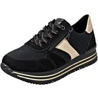 Remonte Sneaker Schnürschuh, Halbschuh, Plateausneaker mit Schmucksteinchen