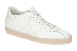 H?gl 0316 SAM Damen Halbschuhe Sneaker wei? Echtleder Frottee Fu?bett rund