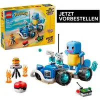 LEGO® SMART Play: Trainer-Buggyabenteuer mit Schiggy (72156), LEGO Pokémon Konstruktionsspielsteine, (320 St), Mit SMART Brick kombatibel (nicht enthalten)