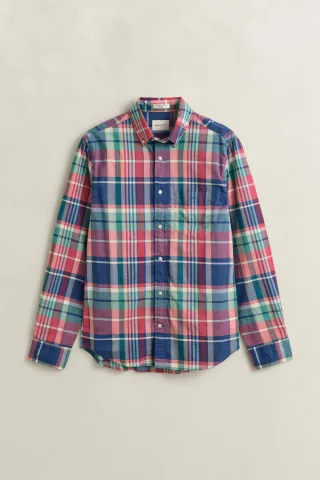 GANT - Madras Karohemd rose red - Gr. - M