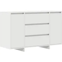 vidaXL Sideboard Sideboard mit Schubladen Weiß 120 x 41 x 75 cm Holzwerkstoff (1 St)