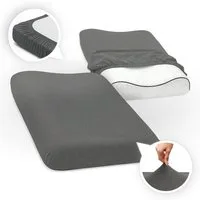 SEI Design Kissenbezüge Kissenbezug Spannbezug 2-er Pack für Gesundheitskissen – 40x60 cm, (2 Stück), Bezug ist geeignet für Nackenkissen ergnonomische Kissen Schlafkissen