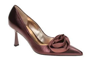 H?gl 7021 Rose Pumps - dunkelrot barolo High Heels mit Pfennigabsatz