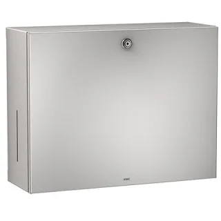 KWC Aquarotter Papier-Seifenspender-Kombi, RODAN, Edelstahl, 358x325x134 mm, Aufputz, 2000101221 2000101221
