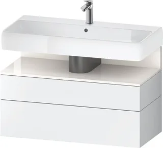 Duravit Qatego Waschtischunterbau wandhängend Weiß Matt 990x470x590 mm - QA4395022180010 QA4395022180010