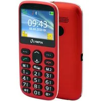 OLYMPIA OFFICE SUN Seniorenhandy (Mobiltelefon, Komfort Seniorenhandy, Großtastentelefon, rot)