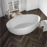 Bernstein Badewanne DESTINO, freistehende Badewanne, Sanitäracryl, oval