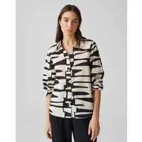 OPUS Langarmbluse FUMANI JUNGLE aus Cotton Voile