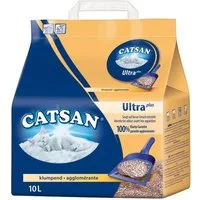 CATSAN Katzenstreu ULTRA Plus Klumpstreu 10l, für schnelle & feste Klumpenbildung