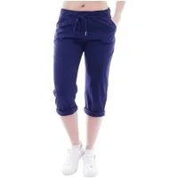 YESET Caprihose YESET Damen Chino Sommer Capri 3/4 Hose Damenhose Dunkelblau XXXL Schlupfhose