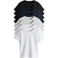 The Set T-Shirt The Set Regular Fit Kurzarm-T-Shirts im 8er-Pack (8-tlg)