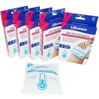 LifeMed Kalt-Warm-Kompresse Kälte-Sofort-Kompresse, 13 cm x 15 cm, weiß, Größe S, 6-tlg.