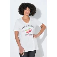 Angel of Style T-Shirt T-Shirt Comfort Fit Erdbeeren-Motiv Halbarm