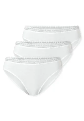 SCHIESSER - 3PACK Rio Slip weiss - Gr. - 36