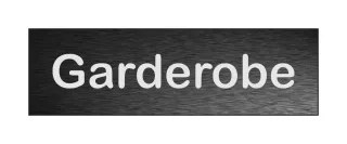 Hinweisschilder! Garderoben Schilder, Hinweisaufkleber Garderobe