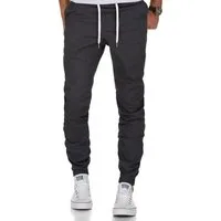 REPUBLIX Stretch-Hose AVILA Herren Basic Jogger Hose Chino mit Kontrast