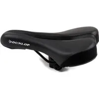 Dunlop Fahrradsattel Fahrradsattel für MTB, City-, Touren- und Rennenräder (Sattel gefedert, 1-tlg., Sattel mit Komfortzonenausschnitt), Fahrradsattel