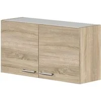 Flex-Well Hängeschrank Hängeschrank Küche - 100 cm breit - Sonoma Eiche – Salerno