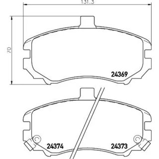 Hella Bremsbel?ge vorne Hyundai Elantra 2,0